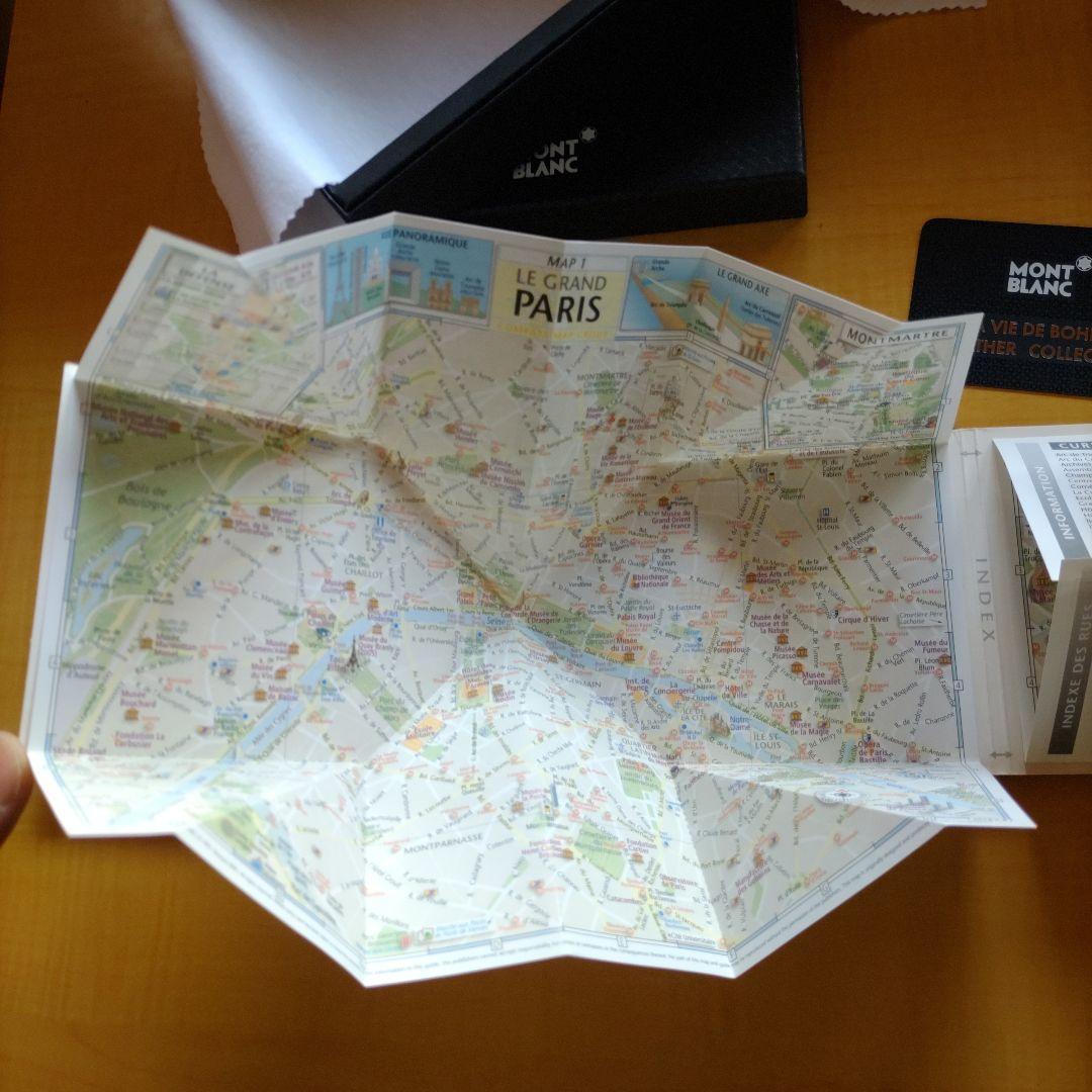 【レア】モンブラン　オリンピック　パリのマップ＆旅行ガイド地図