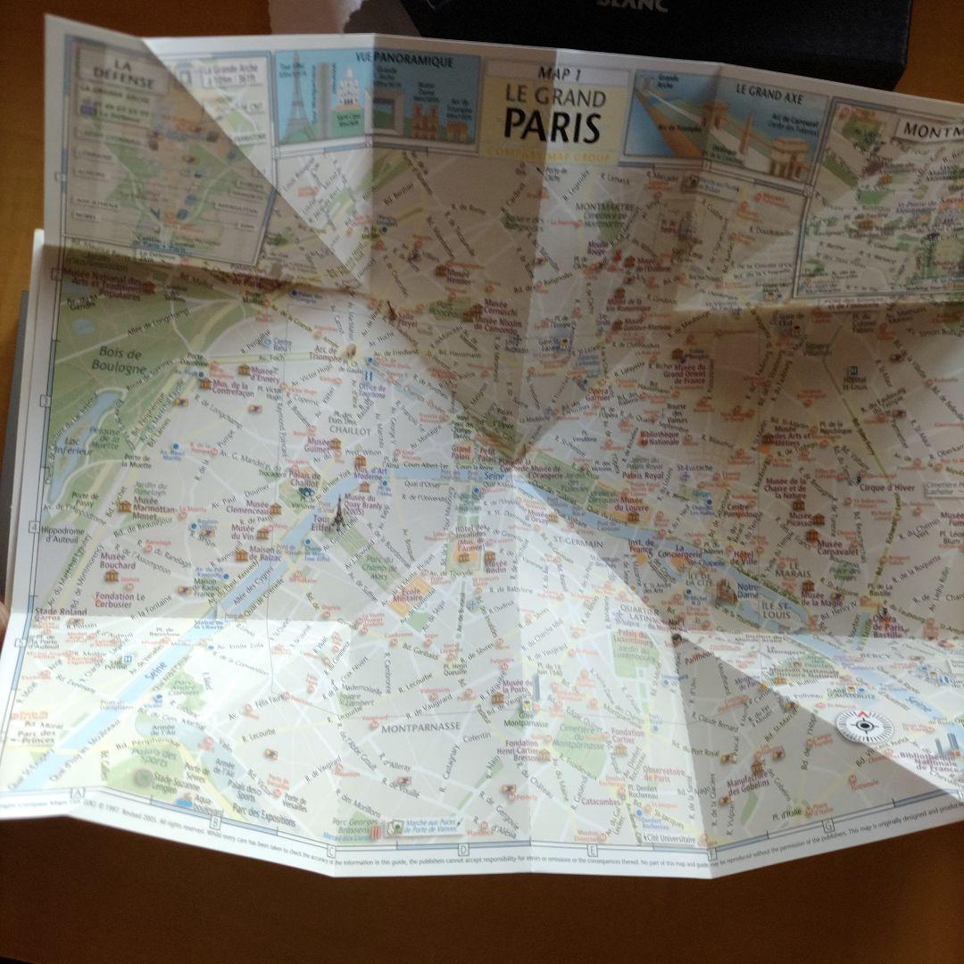 【レア】モンブラン　オリンピック　パリのマップ＆旅行ガイド地図