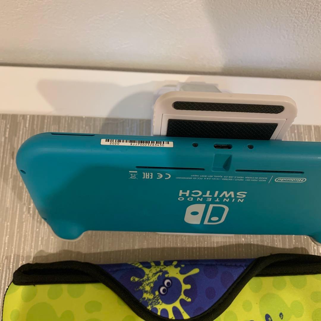 Switchライト　グリーン系　本体　とケース