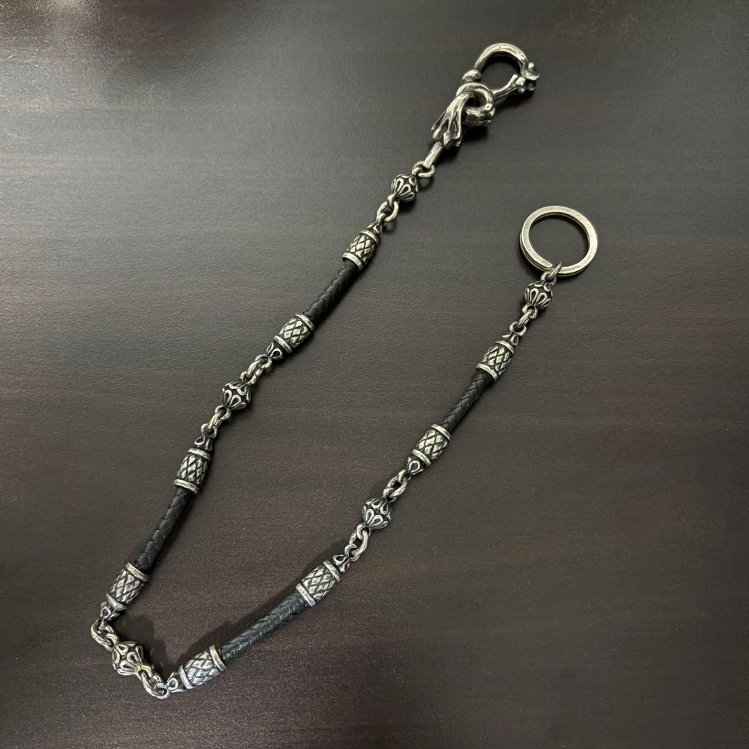 LEATHERS AND TREASURES 5ボール＆レザーウォレットチェーン