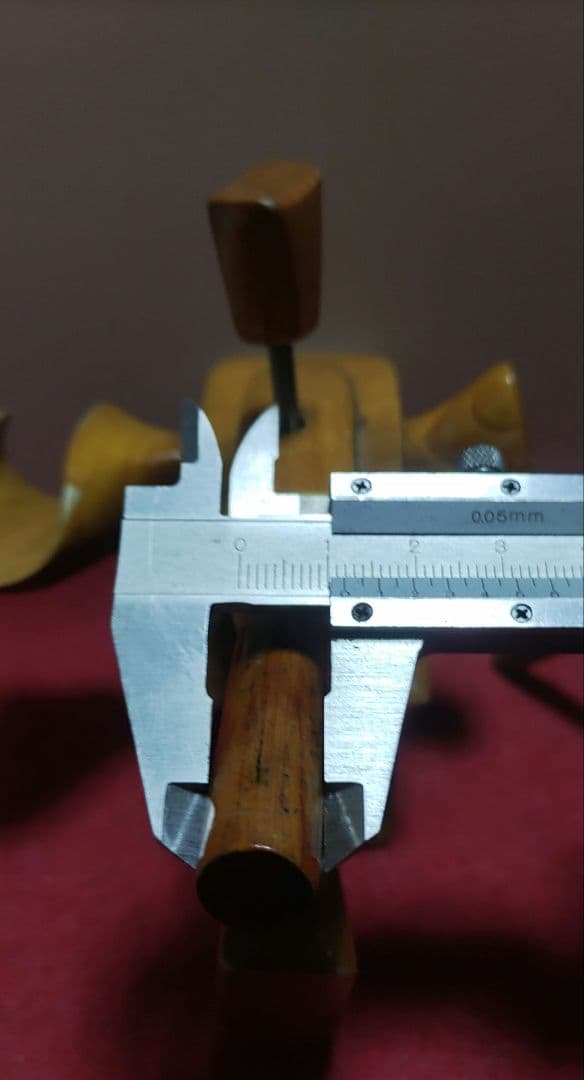 最終値下げ！ヘラブナ釣り万力★左右兼用欅大砲型万力★竿枕★205