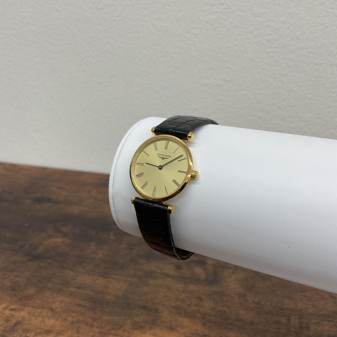LONGINES ロンジン グランドクラシック クォーツ ゴールド文字盤 不動