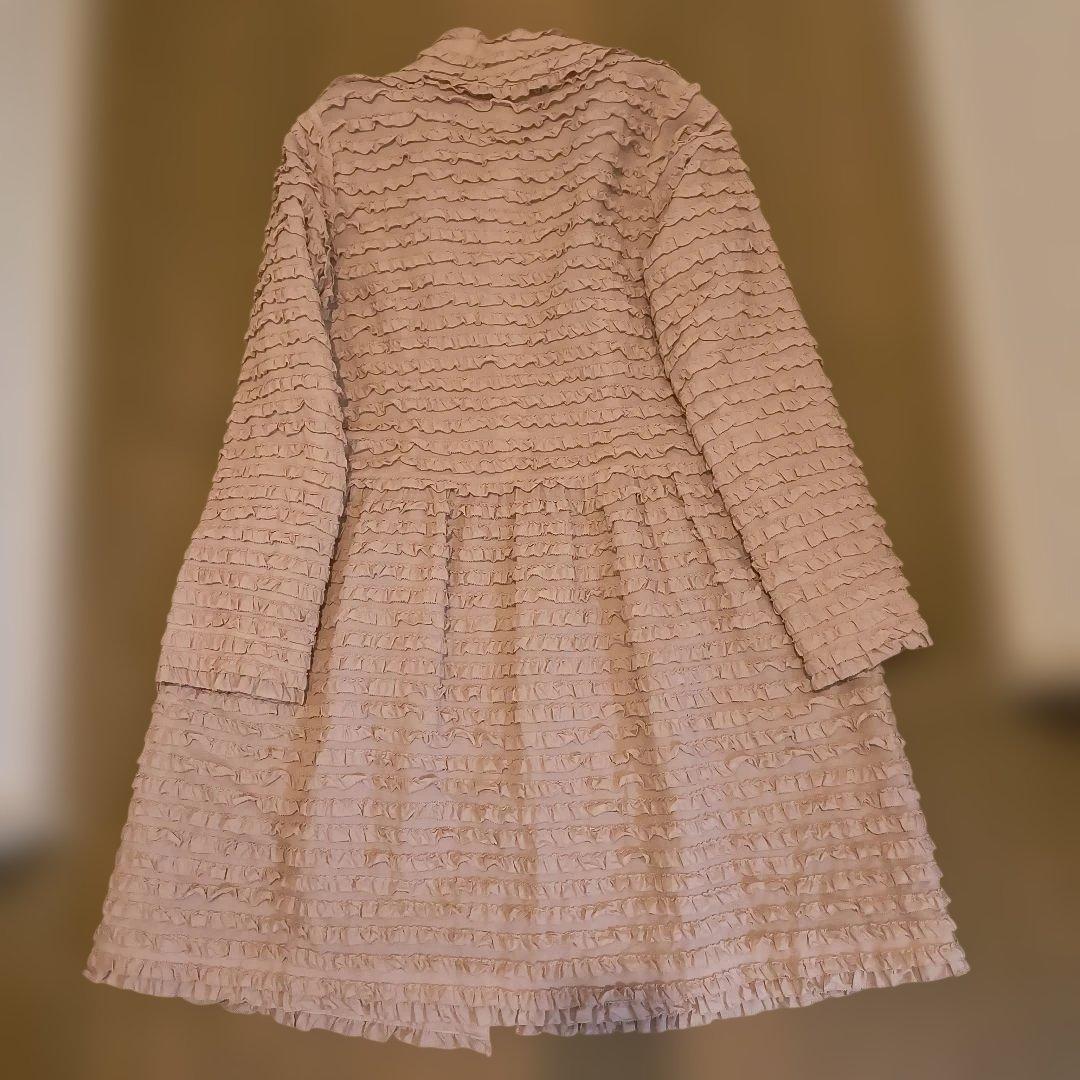 PINK HOUSE 薔薇モチーフピンクフリルSpringコート（未使用に近い）