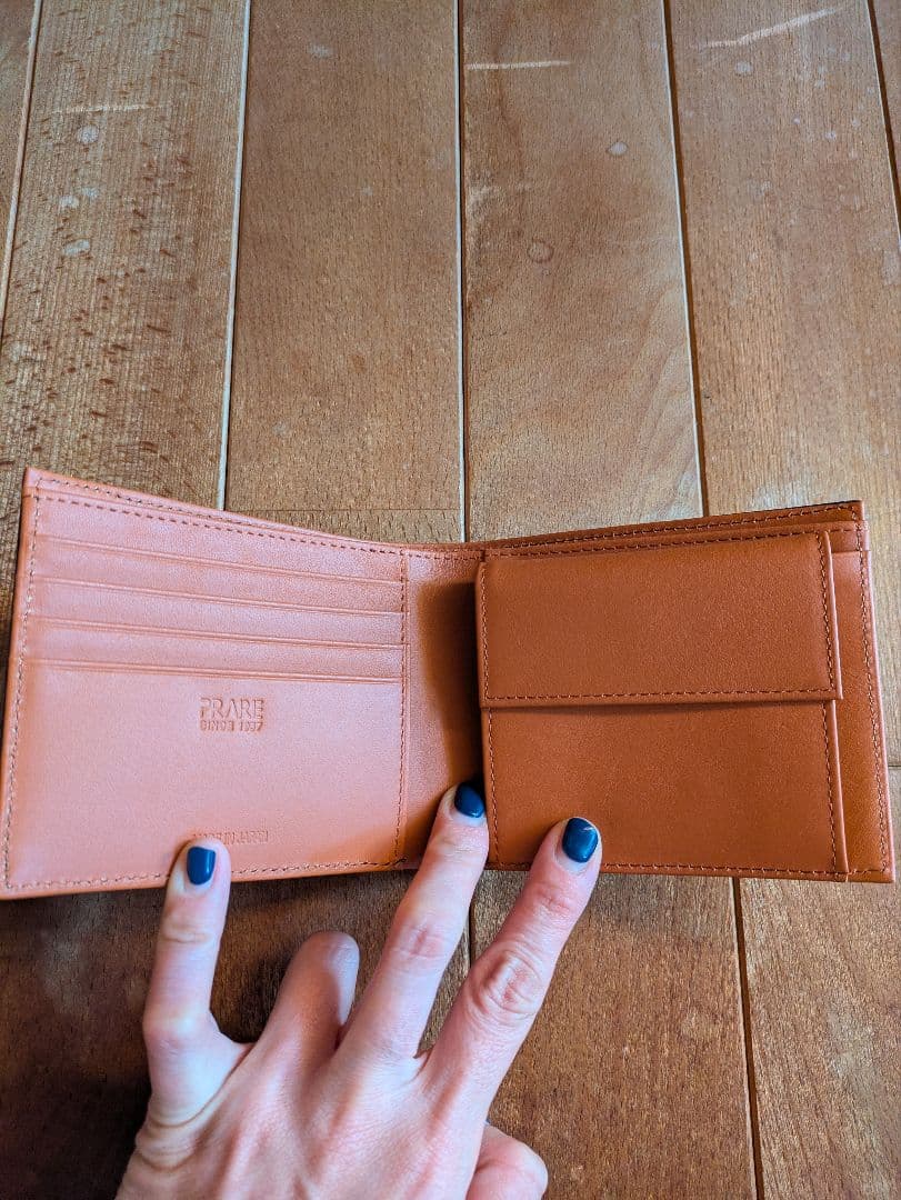 プレリー　二つ折り　コードバン