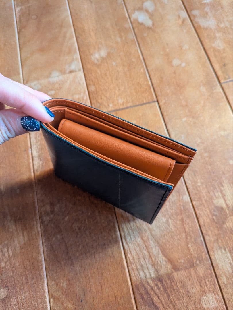 プレリー　二つ折り　コードバン