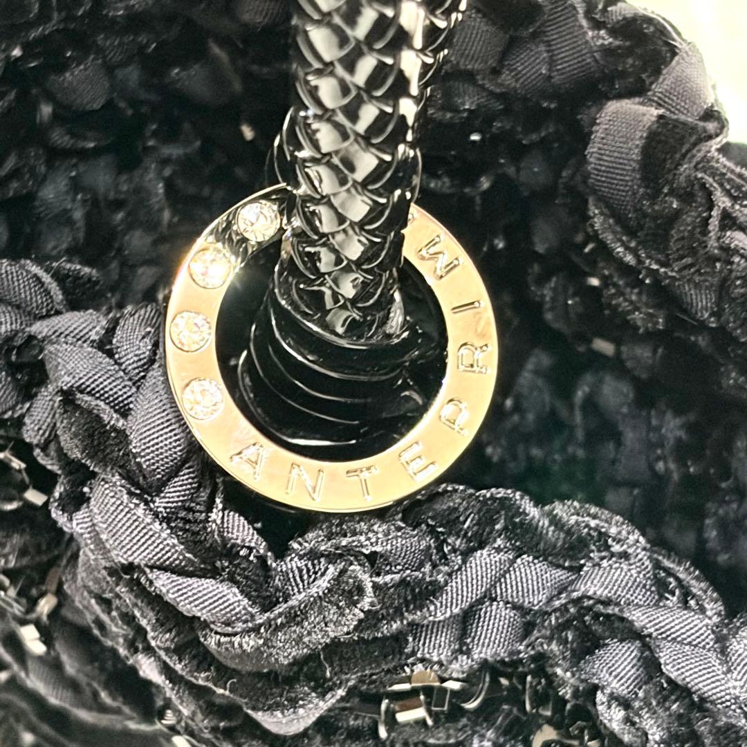 【美品】ANTEPRIMA アンテプリマ チェーンショルダー ブラック　2WAY