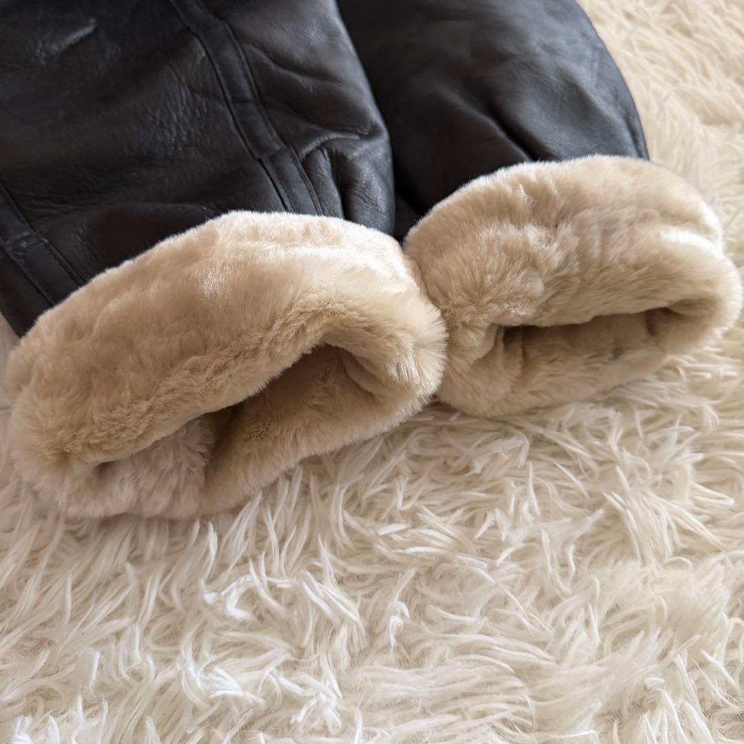 【美品】サントリー BOSS ボスジャン フライトジャケット　レザー　M