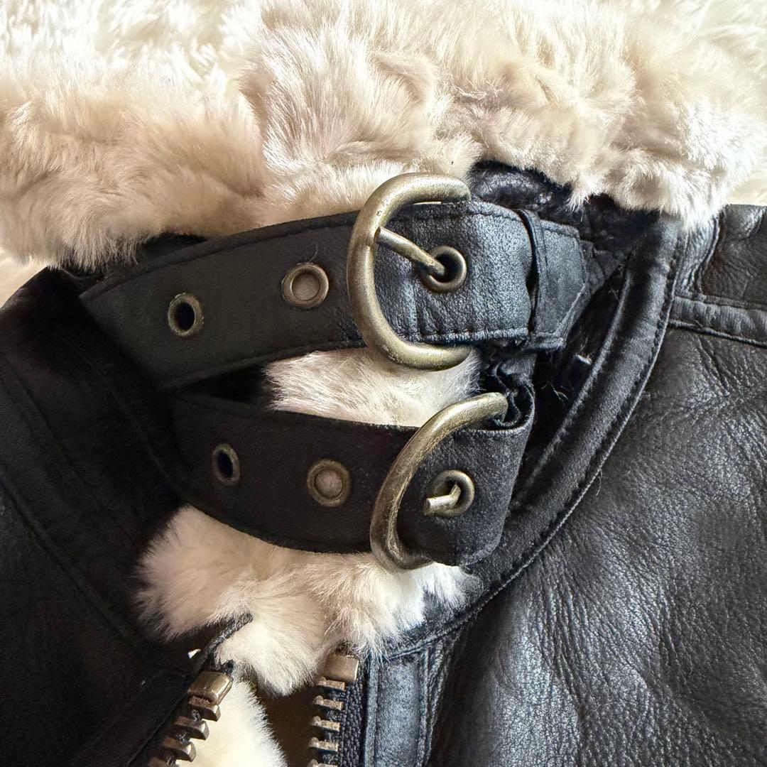 【美品】サントリー BOSS ボスジャン フライトジャケット　レザー　M