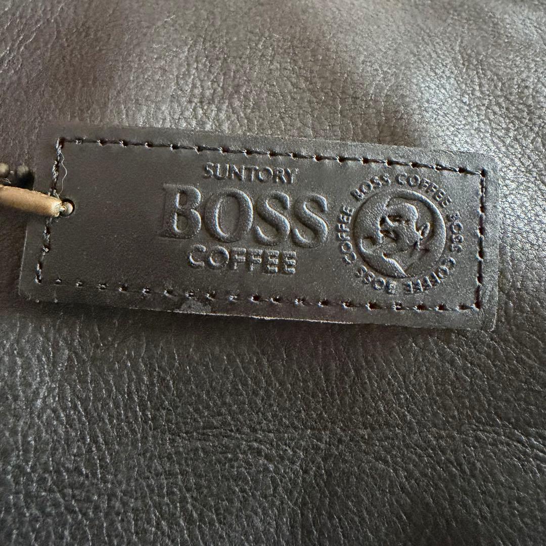 【美品】サントリー BOSS ボスジャン フライトジャケット　レザー　M