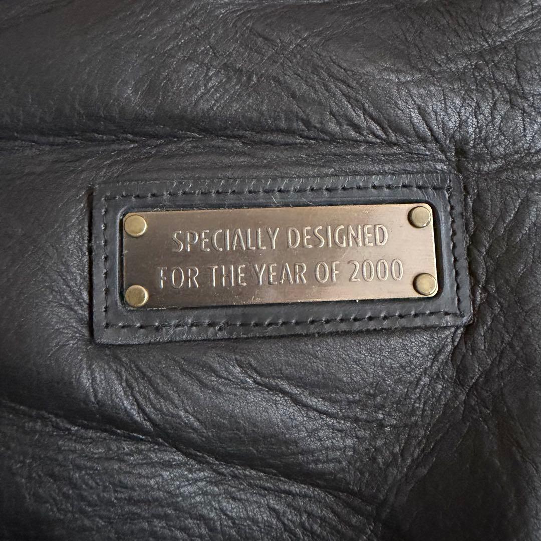 【美品】サントリー BOSS ボスジャン フライトジャケット　レザー　M