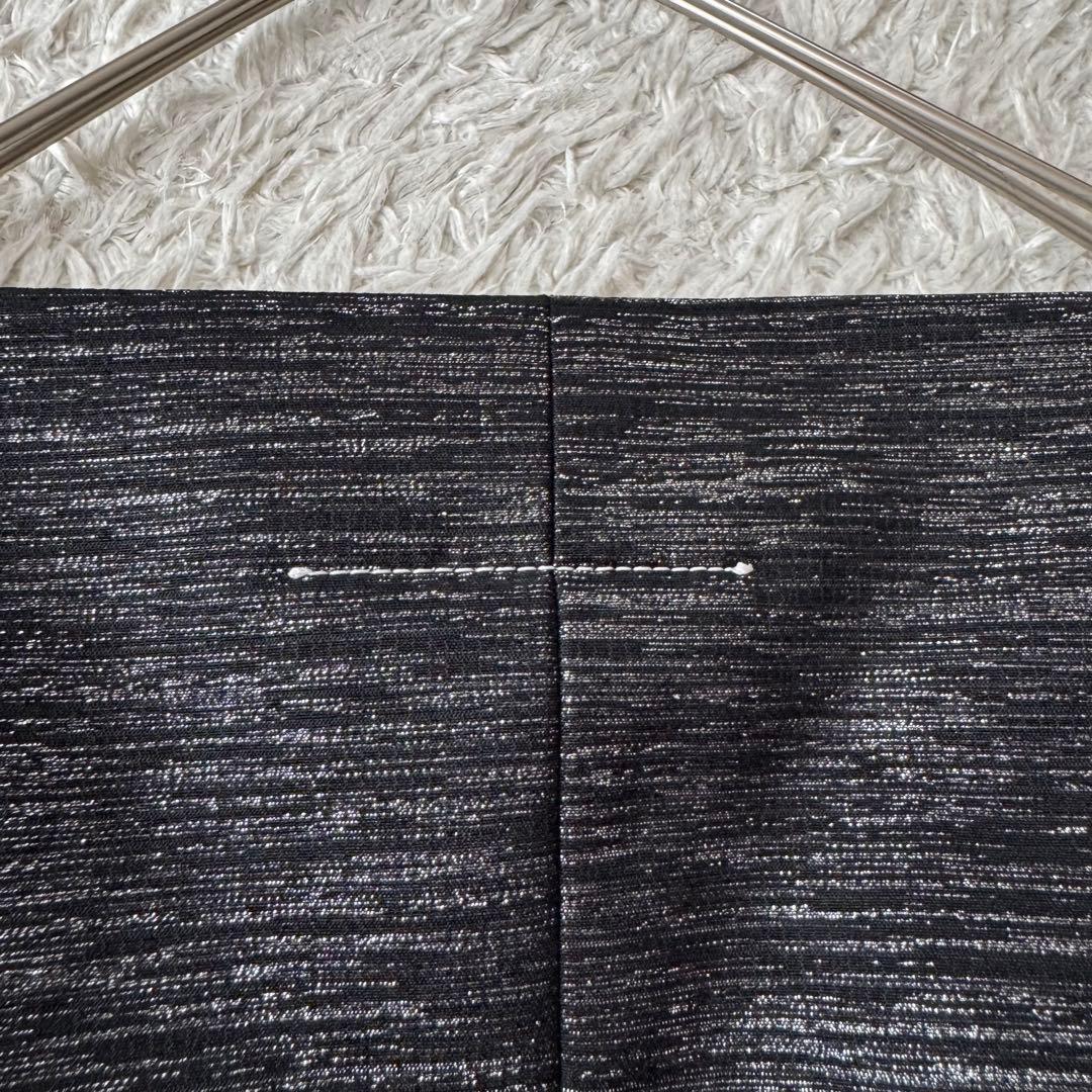 未使用 メゾンマルジェラ ロングコート ラメ メランジ 玉紐 金釦 イタリア製