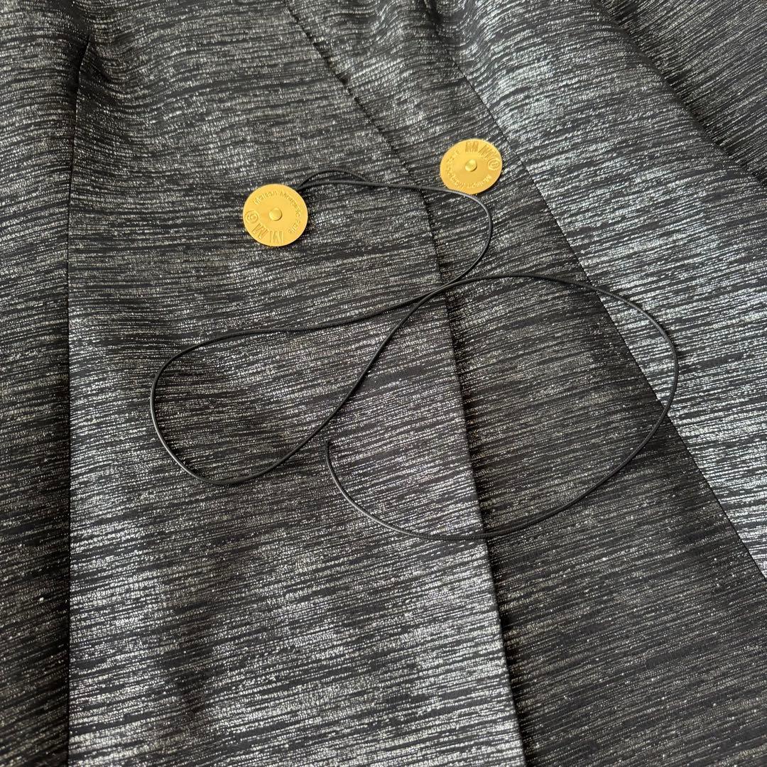 未使用 メゾンマルジェラ ロングコート ラメ メランジ 玉紐 金釦 イタリア製