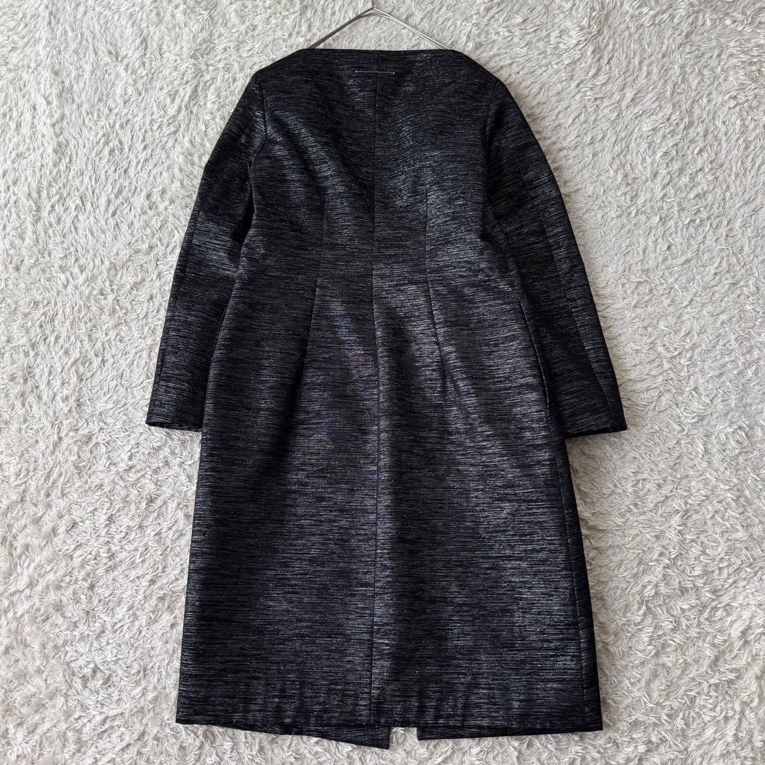 未使用 メゾンマルジェラ ロングコート ラメ メランジ 玉紐 金釦 イタリア製