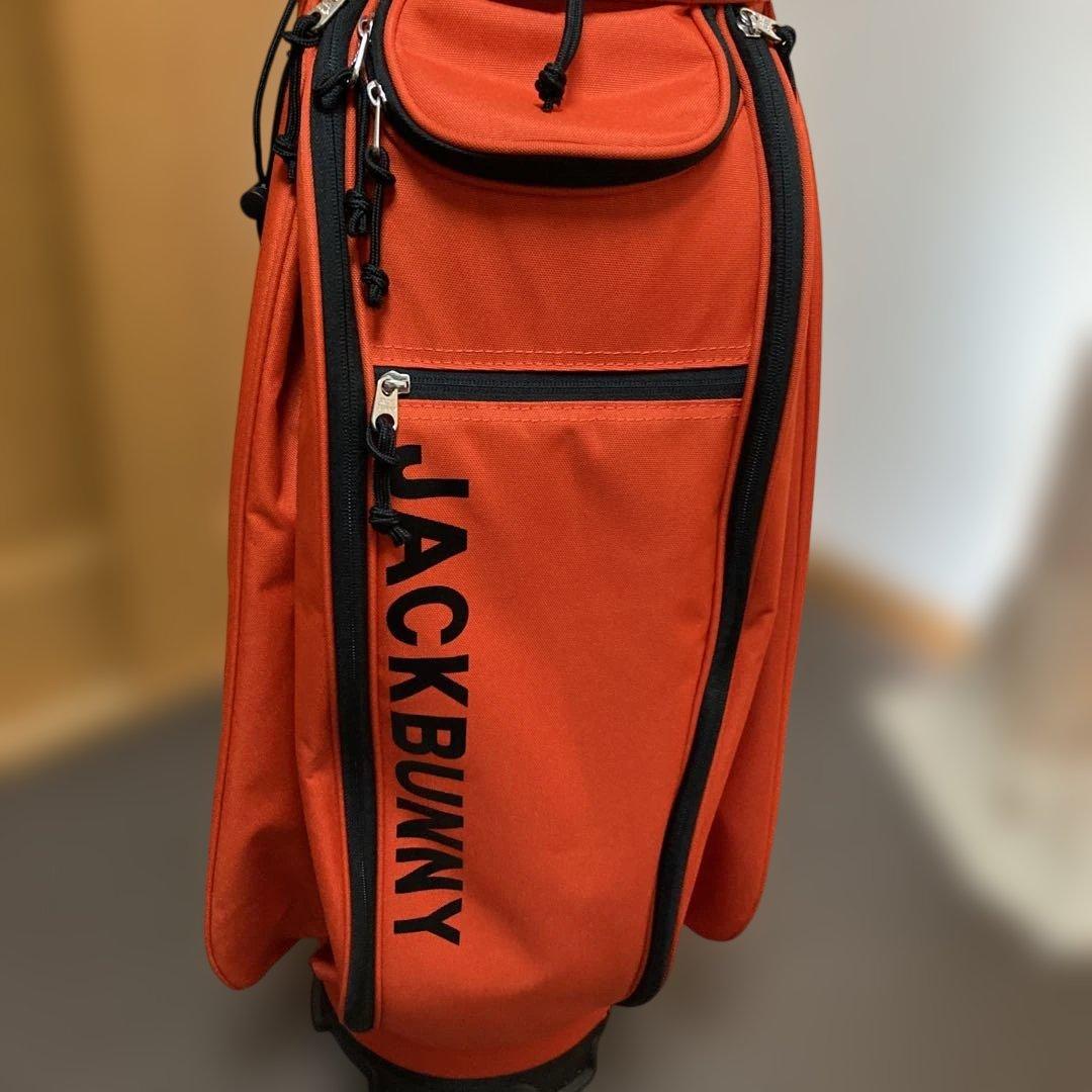 極美品定価29800円JACKBUNNY オレンジ キャディバッグ