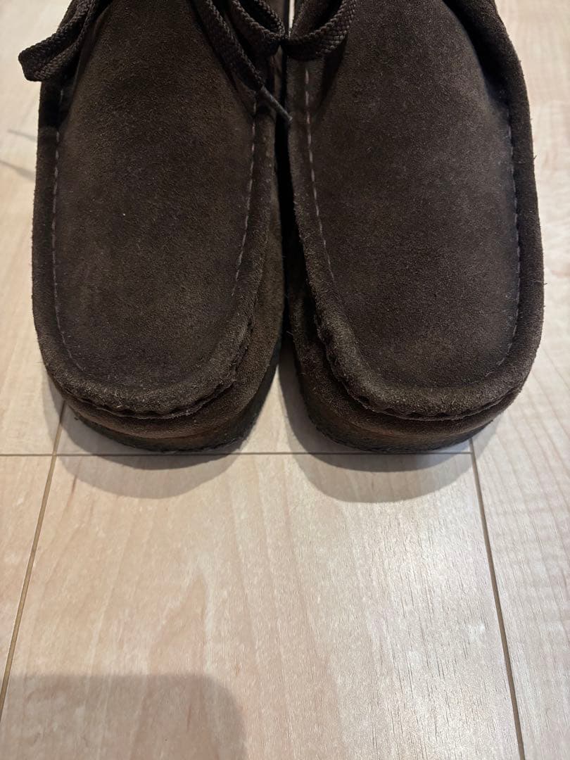 CLARKS ワラビー ミッドカット ダークブラウン 28cm visvim