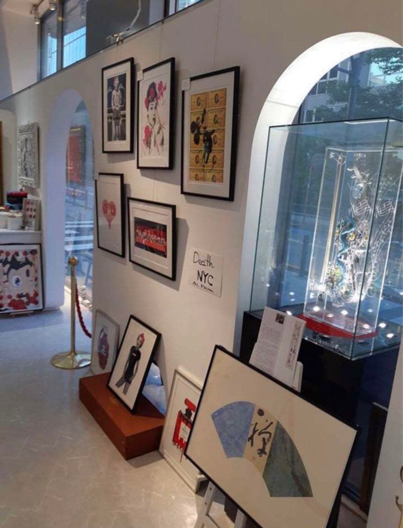 額装込　今半額！世界限定100点　DEATH NYCポップアート キースヘリング