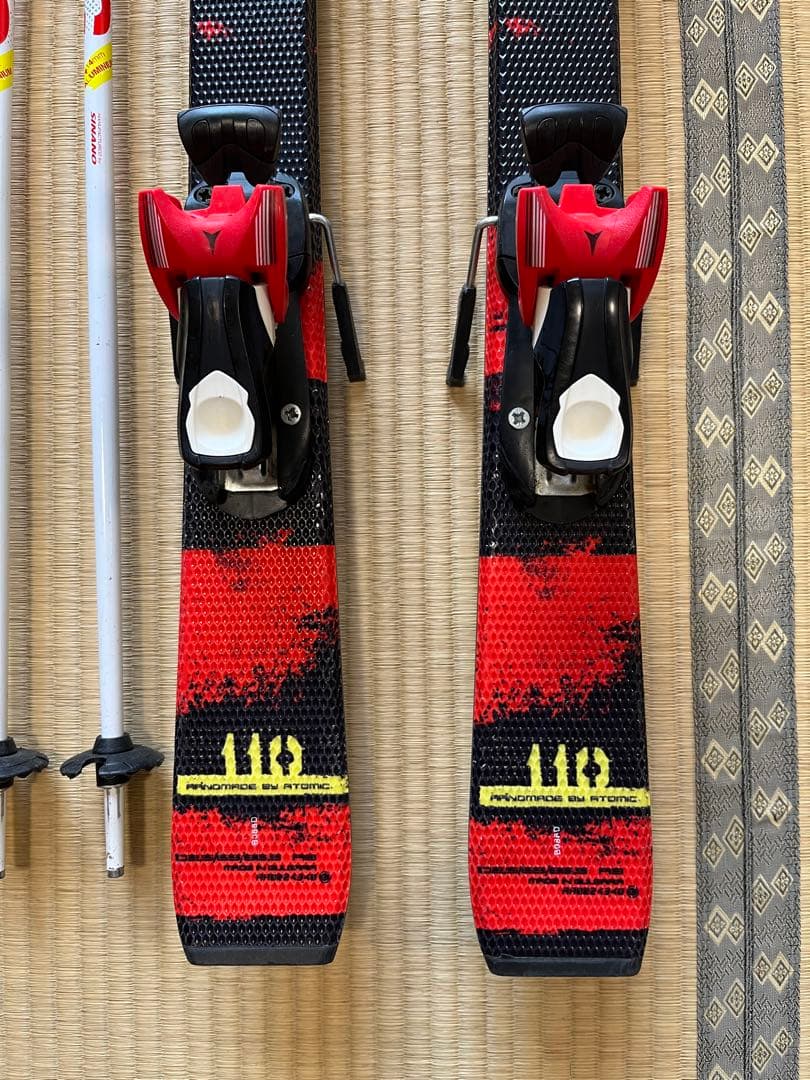 ATOMIC REDSTAR スキー板 子供用　110cm ストック付