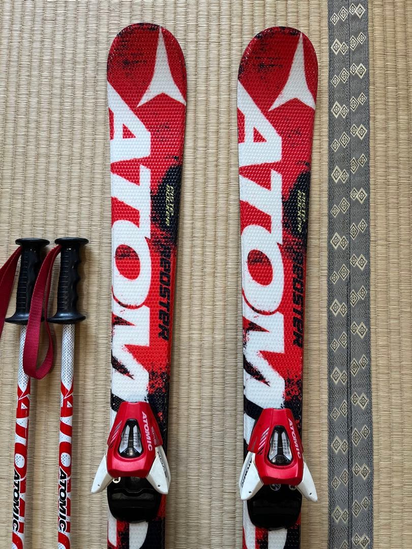 ATOMIC REDSTAR スキー板 子供用　110cm ストック付