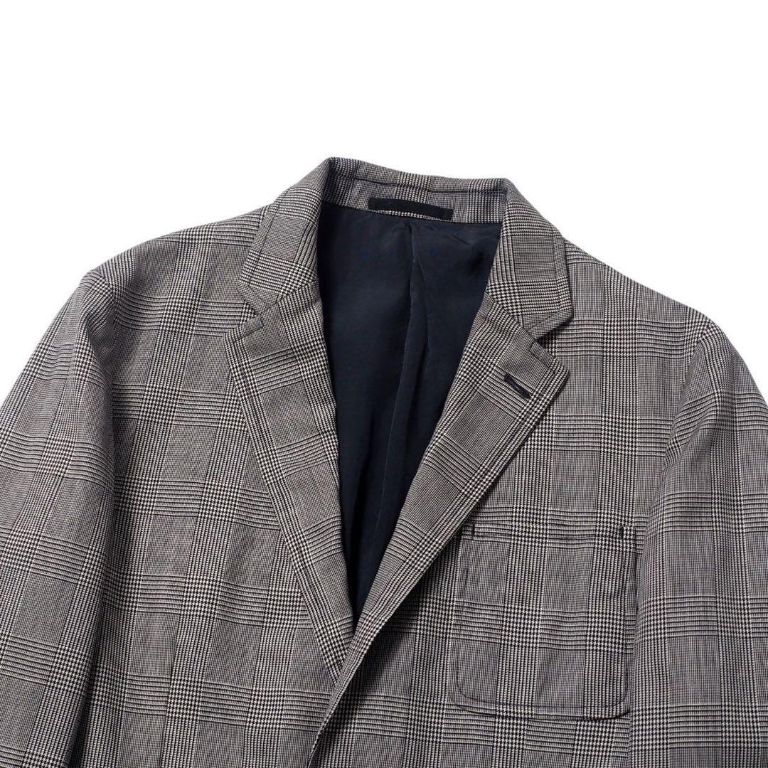 定価11万円 コムデギャルソンオム グレー チェック柄 テーラードジャケット