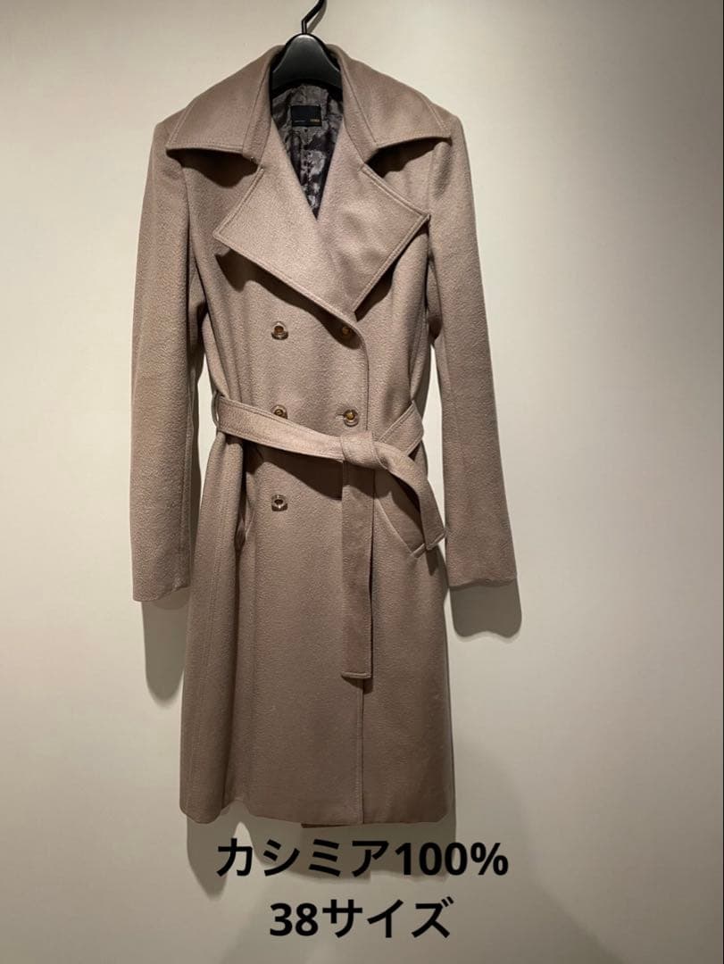 FENDI カシミア100%ベージュ トレンチコート