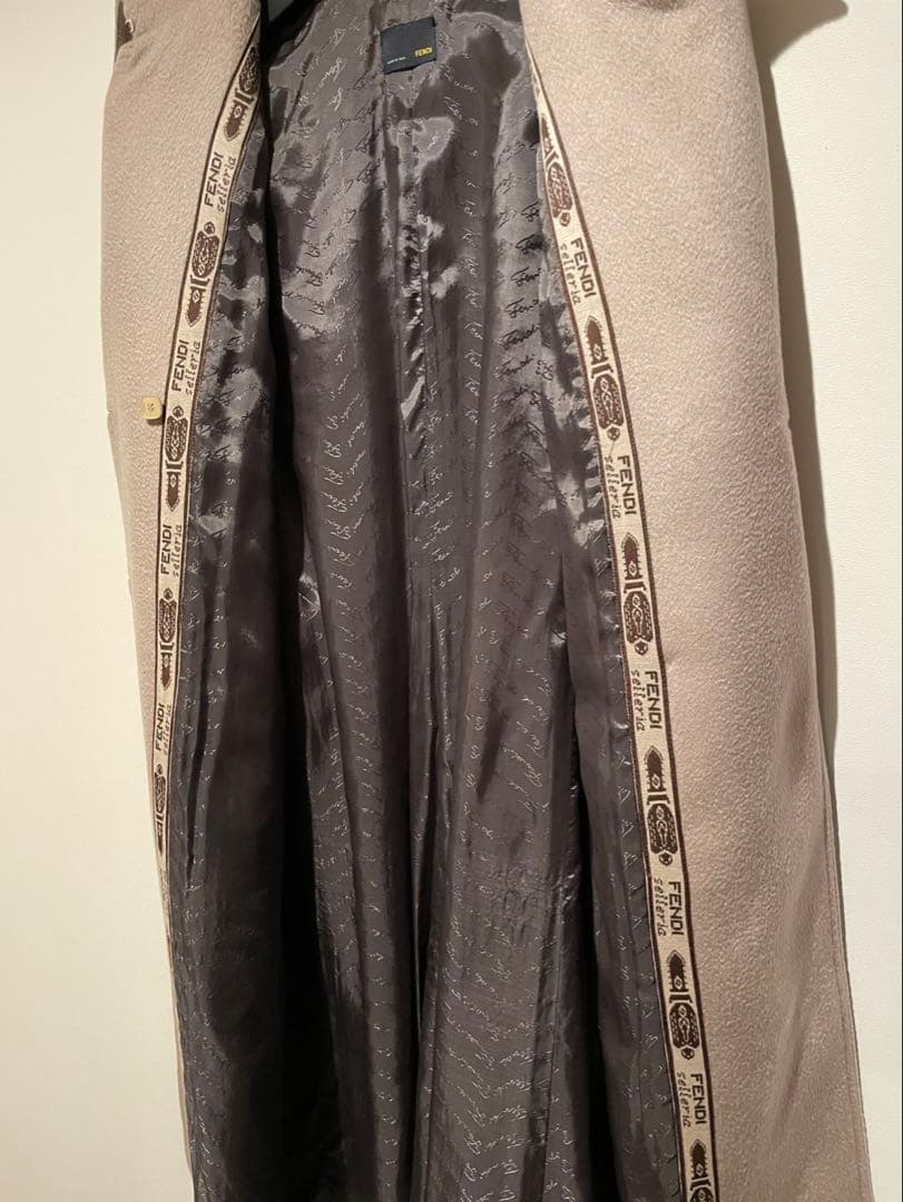 FENDI カシミア100%ベージュ トレンチコート