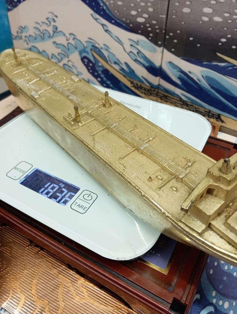 グロブティックトーキョータンカー１９７３年当時物金属製模型オブジェ置物飾り