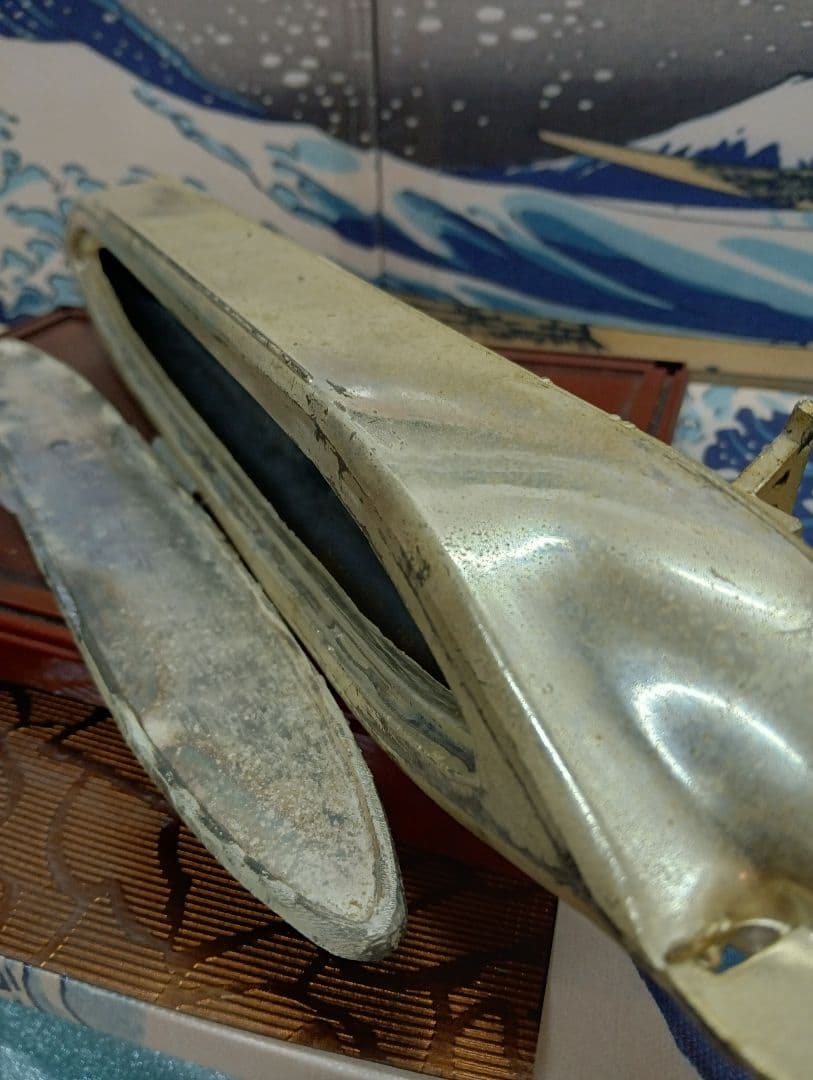 グロブティックトーキョータンカー１９７３年当時物金属製模型オブジェ置物飾り