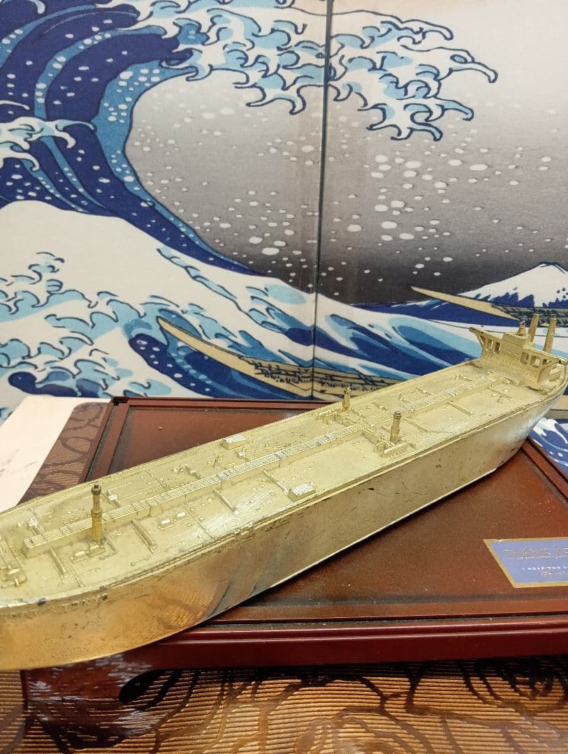 グロブティックトーキョータンカー１９７３年当時物金属製模型オブジェ置物飾り