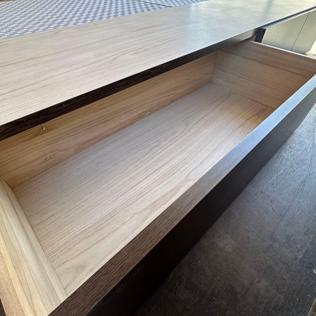 フランスベッド シングル 木製品 マットレス付 引き出し付 洗濯機