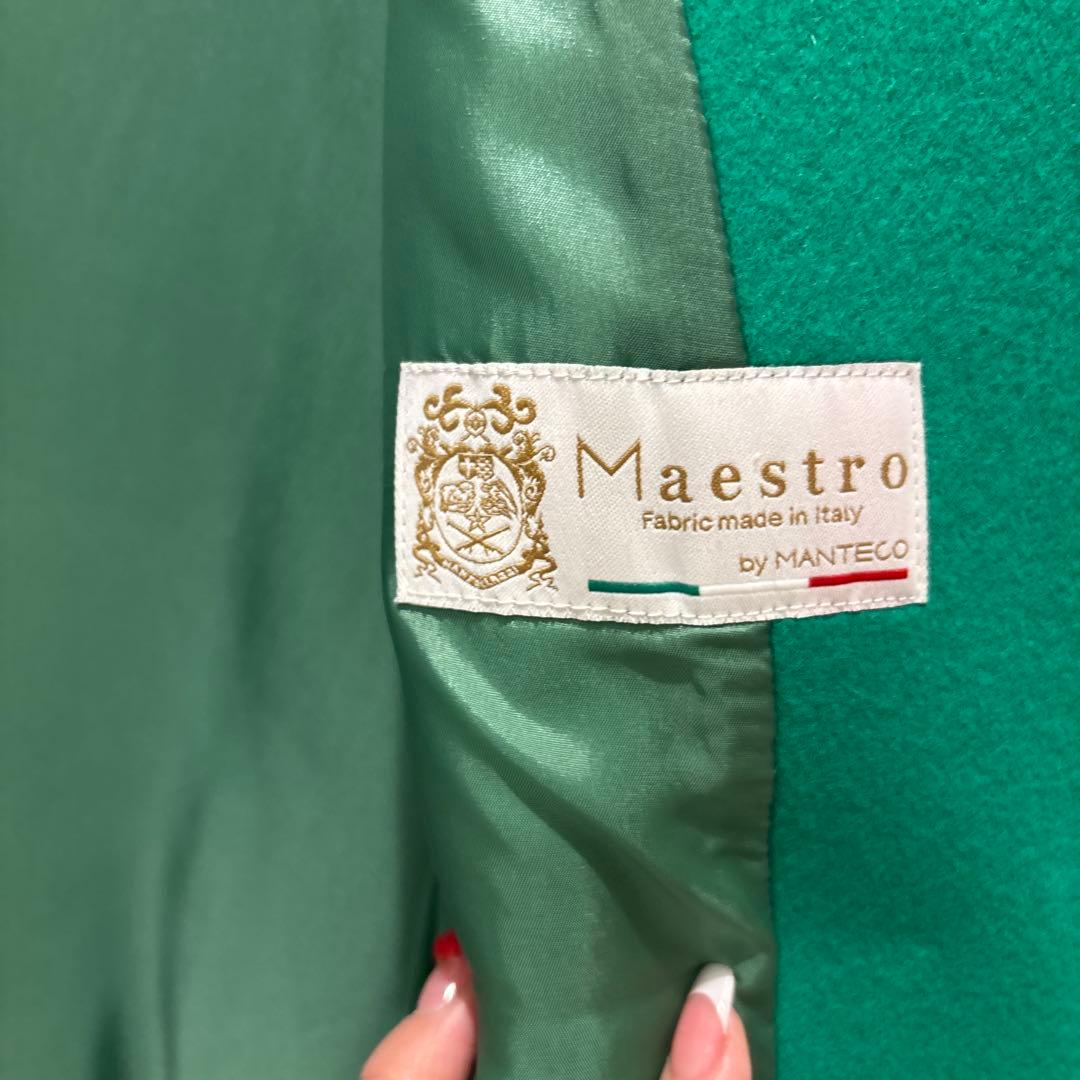 NOLLEY'S ノーカラージャケット グリーン