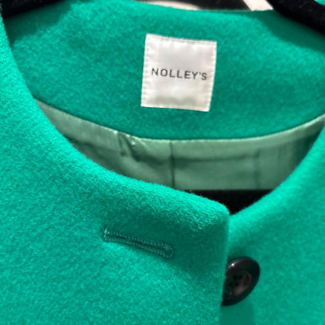 NOLLEY'S ノーカラージャケット グリーン