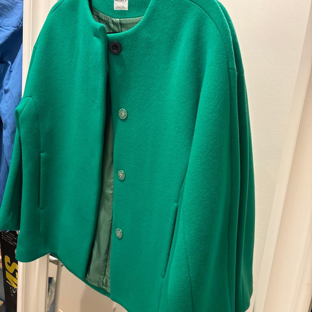 NOLLEY'S ノーカラージャケット グリーン