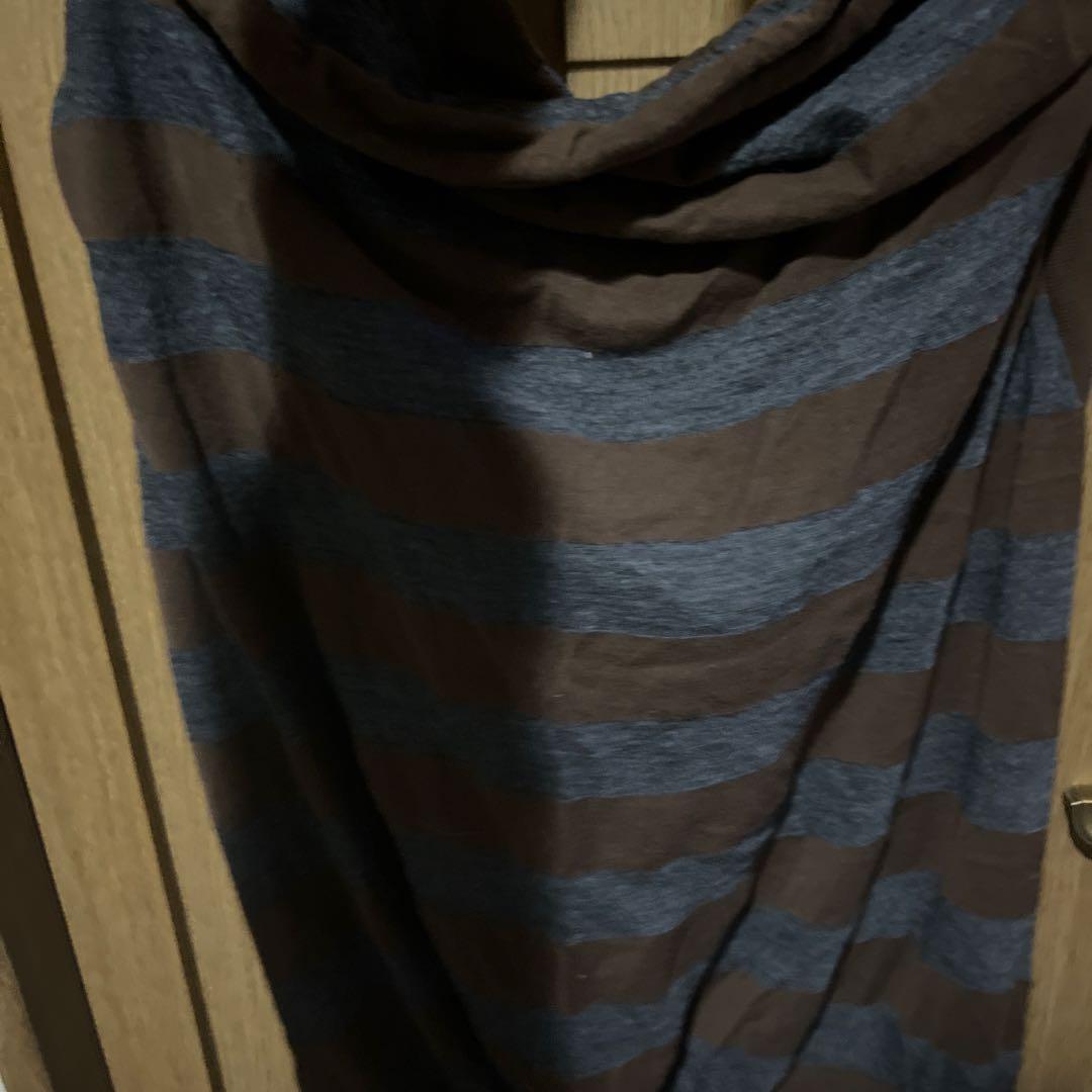 ヴィヴィアン　ボーダー　パーカー　ノースリーブ