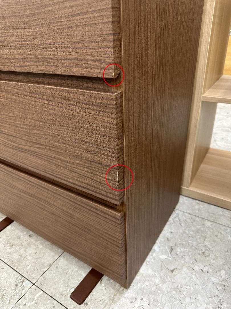 ニトリ　チェスト　6段　クエス60　ブラウン