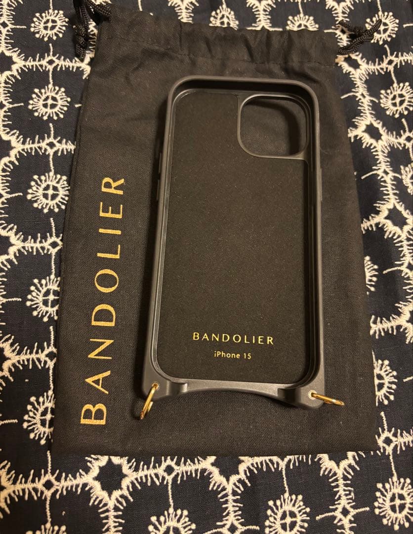 ◆バンドリヤー ドナ サイドスロット タン iPhone15 BANDOLIER