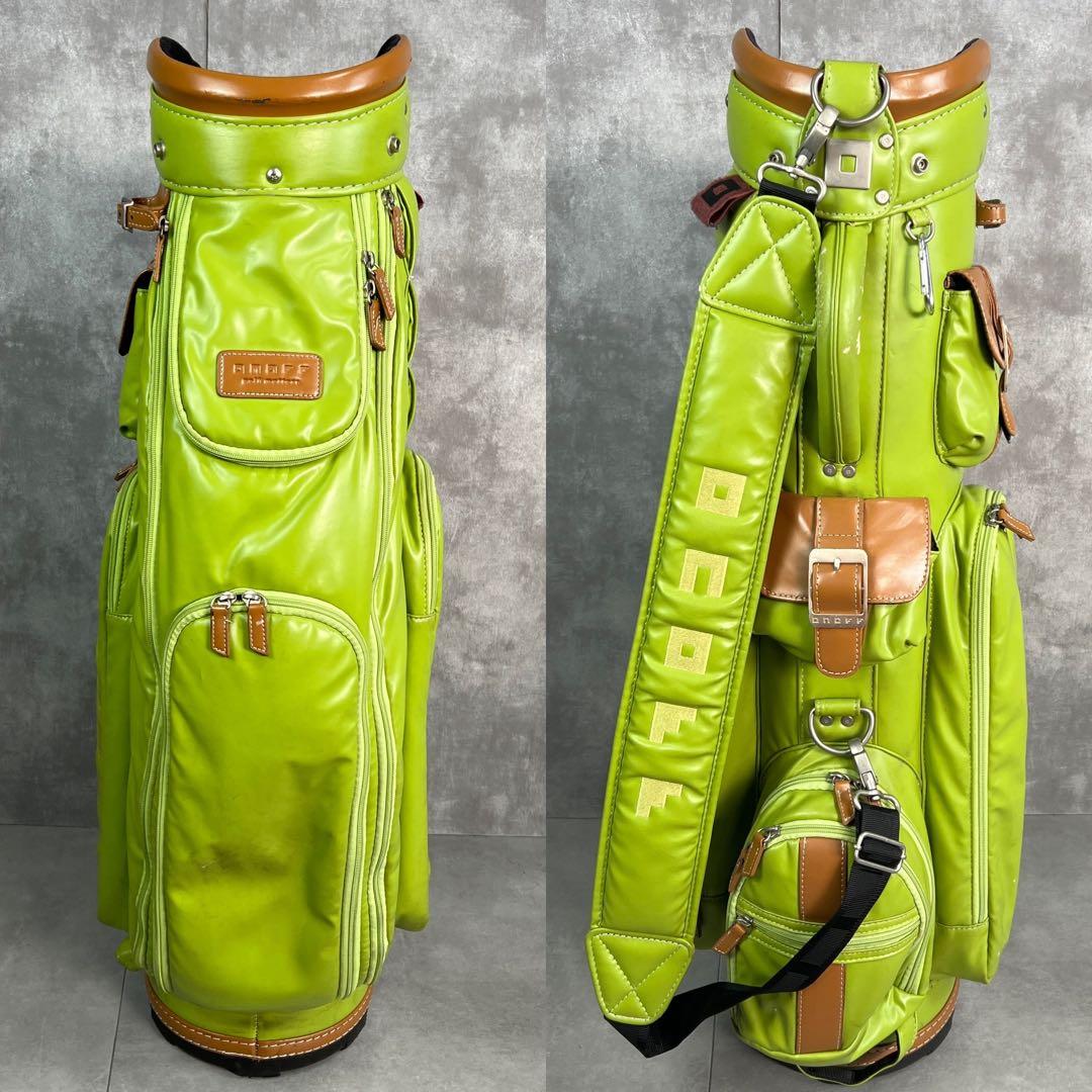 良品　オノフ　カート式キャディバッグ　5分割ポケット　メンズ　レディース