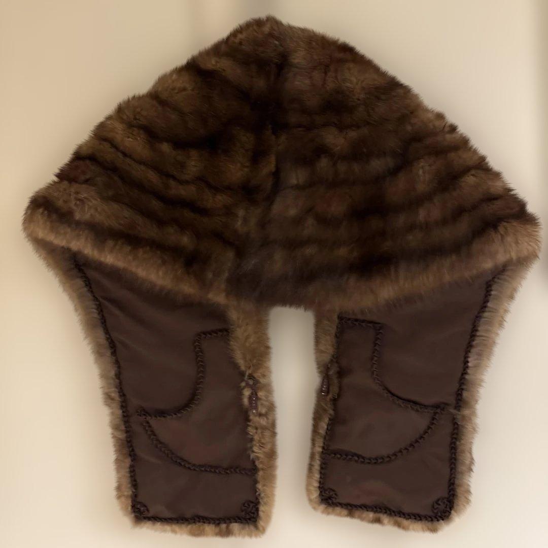 新品⭐️未使用⭐️リアルファー　ショール　ミンク　着物　和装　成人式にも