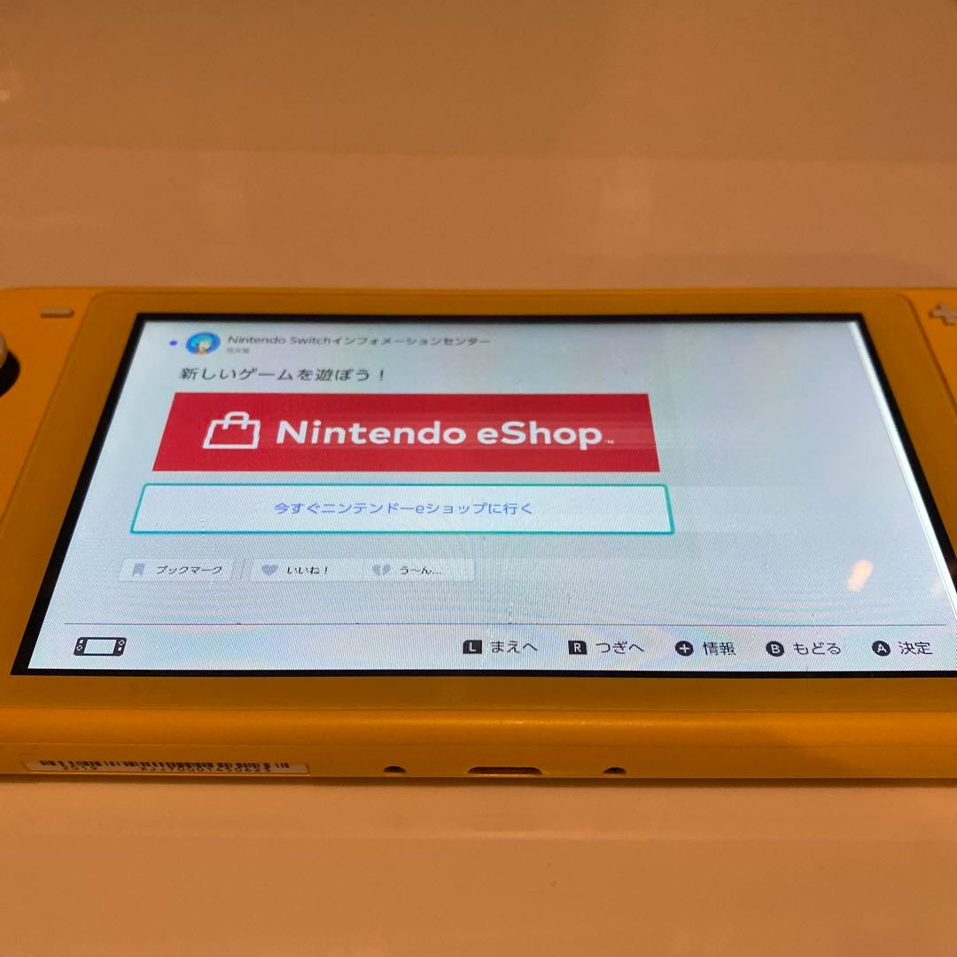 動作可★Nintendo Switch Lite イエロー 本体★ジャンク扱い