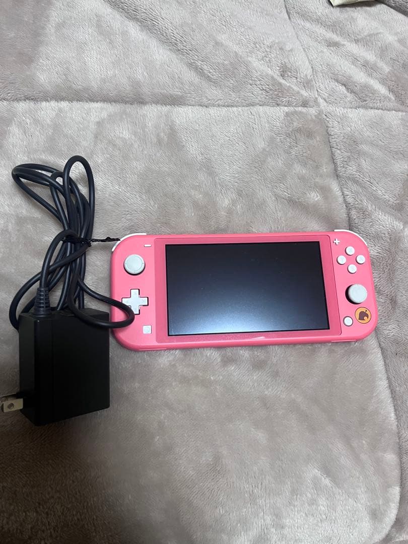 Nintendo Switch Lite ピンク 充電器付き （しずえ柄）