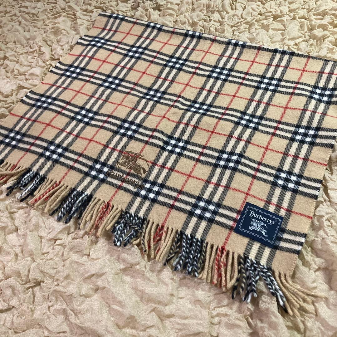 【美品】バーバリーロンドン ブランケットノバチェック 大判 マフラー　２枚セット