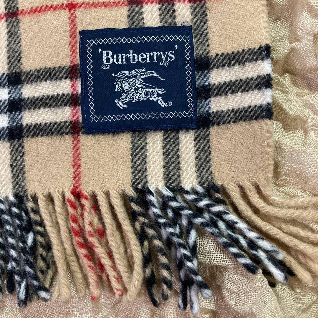 【美品】バーバリーロンドン ブランケットノバチェック 大判 マフラー　２枚セット
