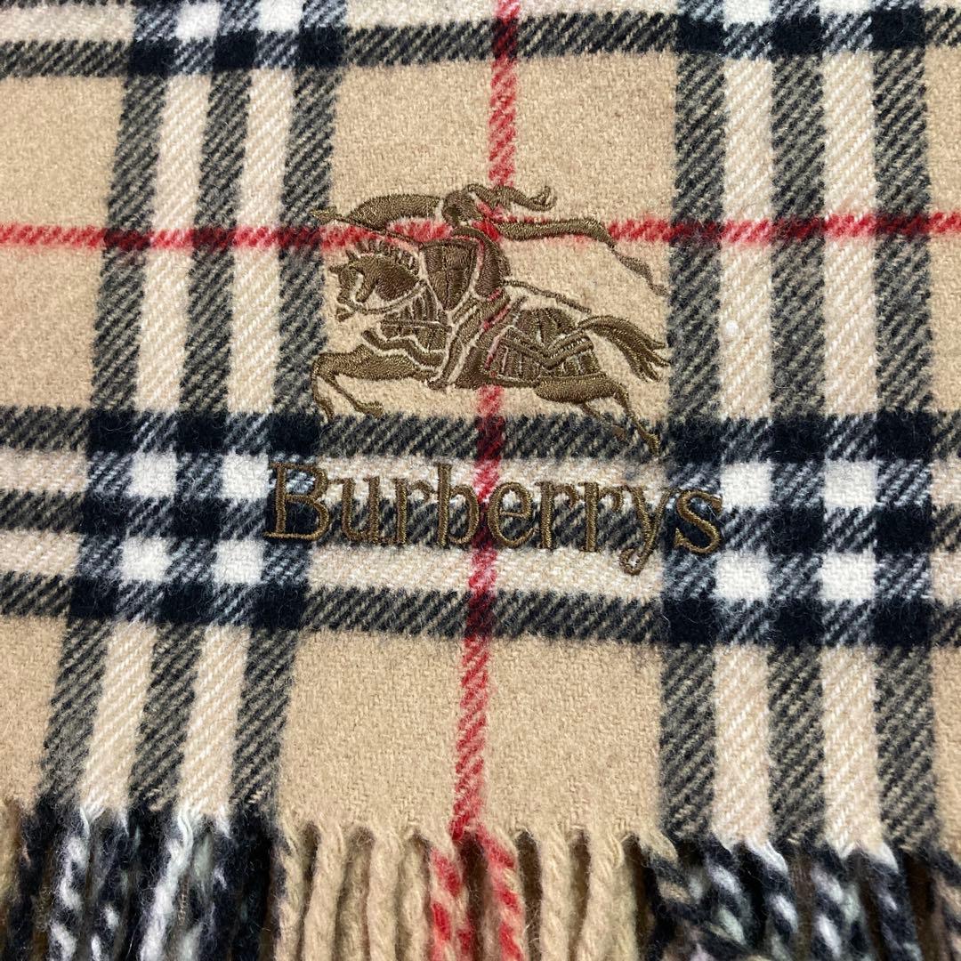 【美品】バーバリーロンドン ブランケットノバチェック 大判 マフラー　２枚セット