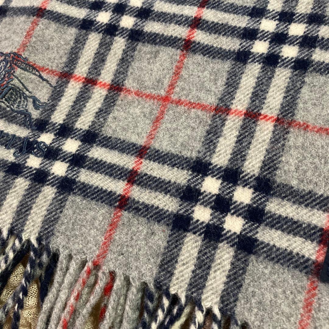 【美品】バーバリーロンドン ブランケットノバチェック 大判 マフラー　２枚セット
