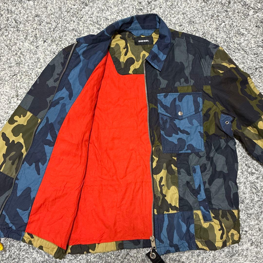 DIESEL パッチワーク迷彩ミリタリージャケット