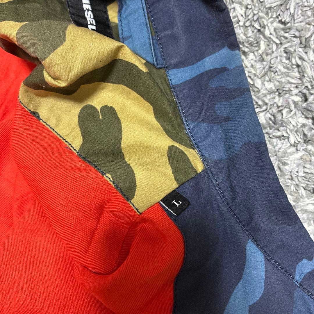 DIESEL パッチワーク迷彩ミリタリージャケット