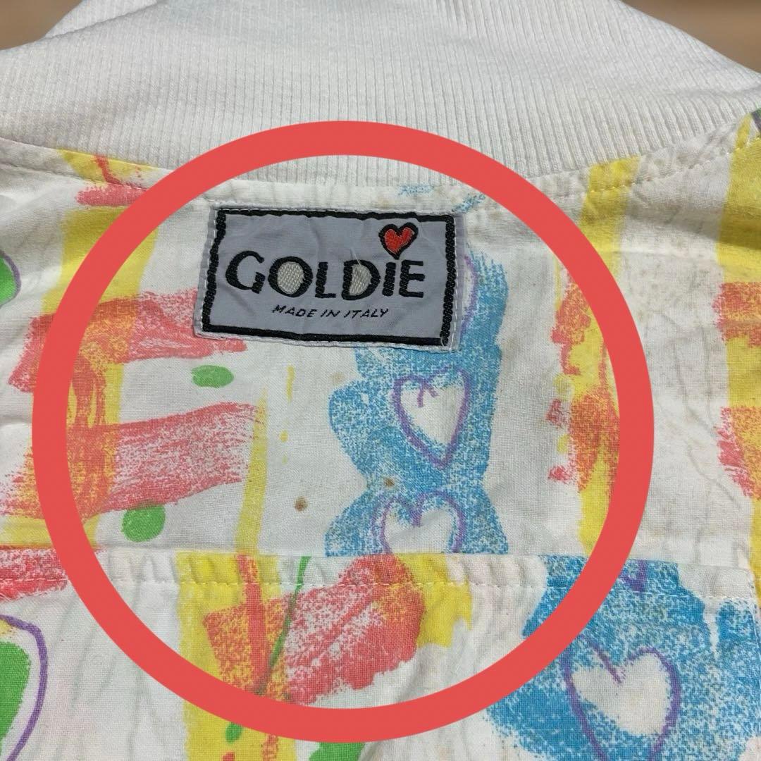 GOLDIE ジャンプスーツ　オールインワン　　つなぎ　ハート　イタリア製　古着