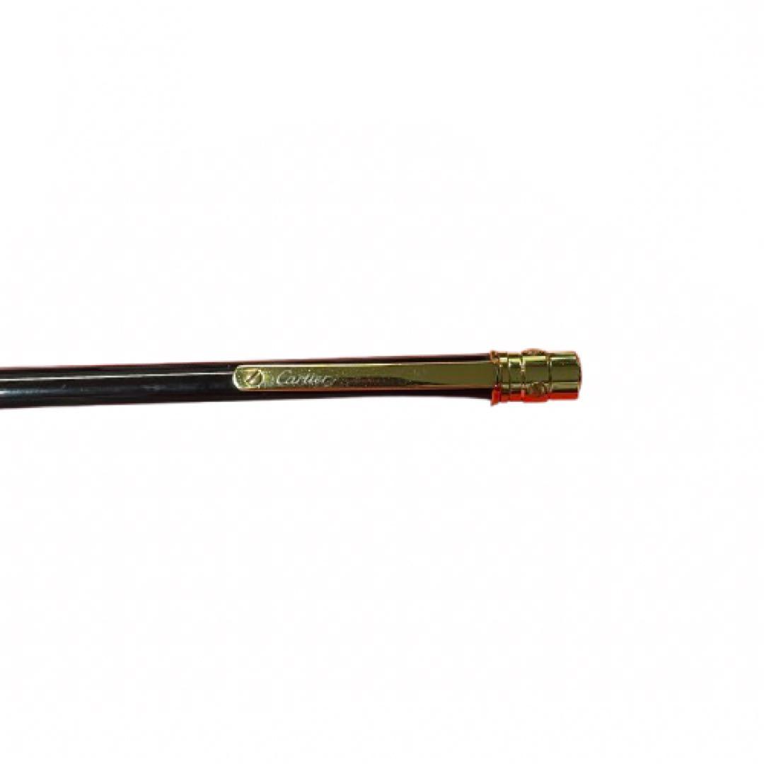 Cartier カルティエ　ボールペン ブラック ゴールドトリム