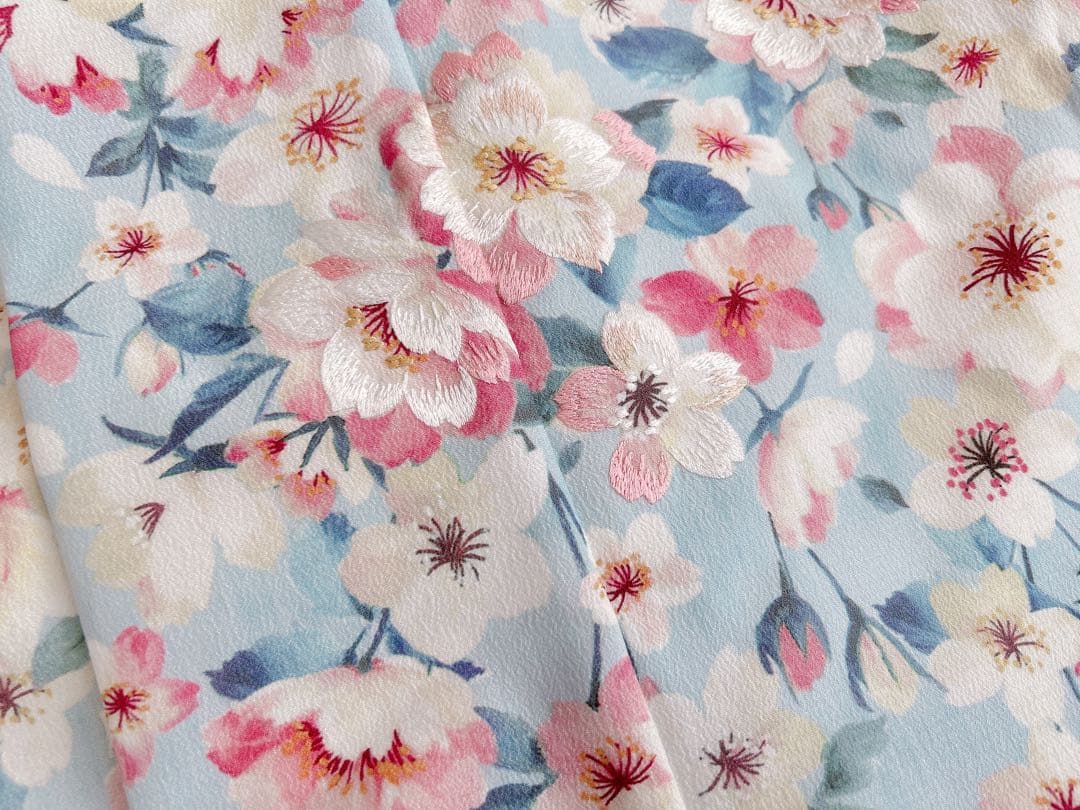 七五三 7歳着物 水色 パステルカラー JILLSTUART