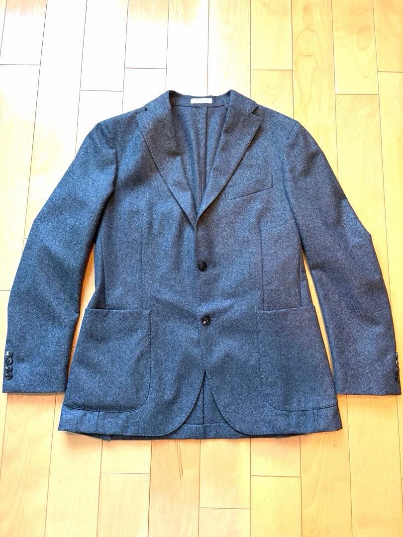 BOGLIOLI グレー 50 フランネルテーラードジャケット　ボリオリ