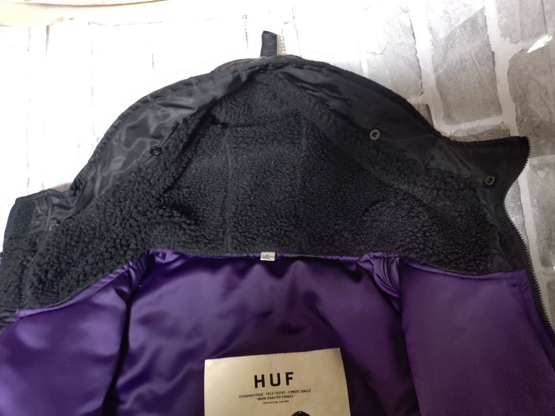 【ファー欠品】【Sサイズ】【HUF】【N-2B】 ハフ【人気ブラック】パープル